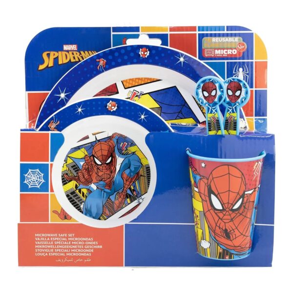 Disney cora set 5pz microonde Spider-man