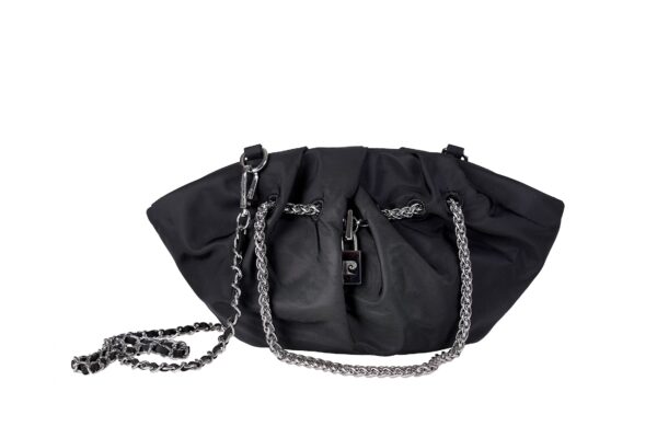BORSA A MANO CON TRACOLLA P.CARDIN NERA